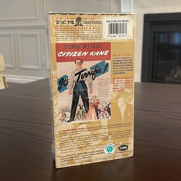 Citizen Kane on VHS In Original Seal Packaging TCM Turner Classic Movies - Picture 3 of 4
